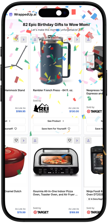WrappedUp.ai App Preview
